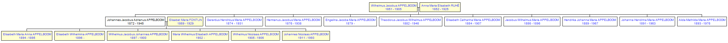 Mini tree diagram